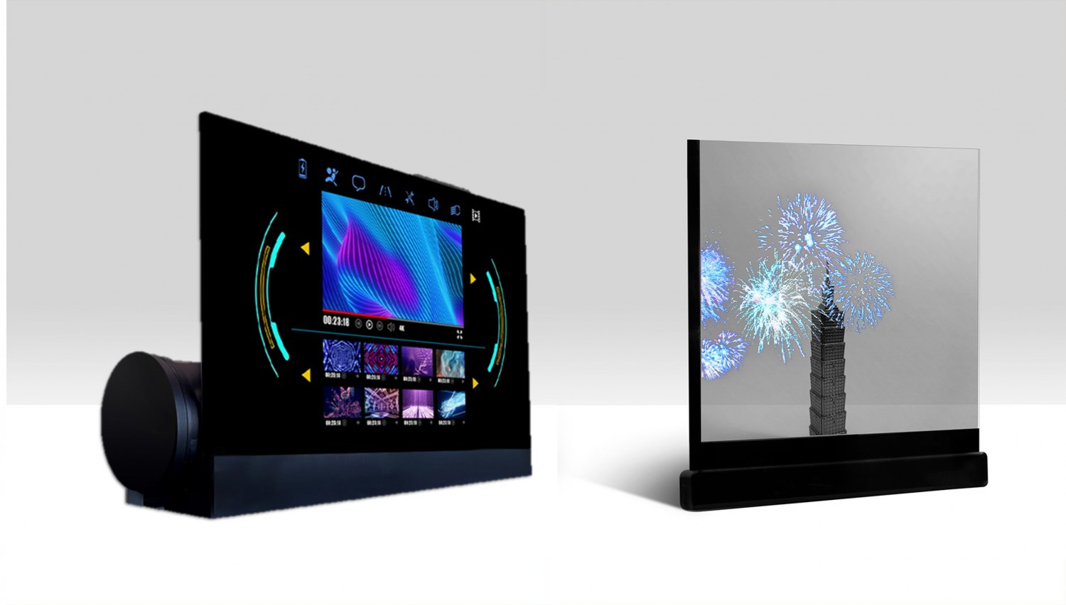 可卷式、折迭性、高透明